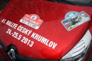 Rallye Český Krumlov: Nový Renault Clio s reklamou na nadcházející 41. Rallye Český Krumlov 2013